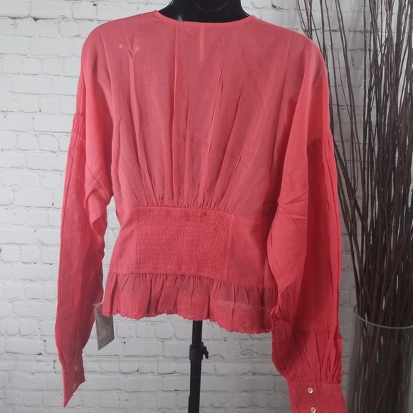 Free People True Color Button Blouse Sz S NWT - Picture 3 of 5